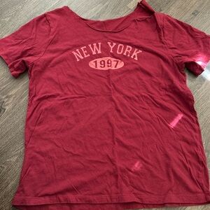 Red Graphic Women's Top